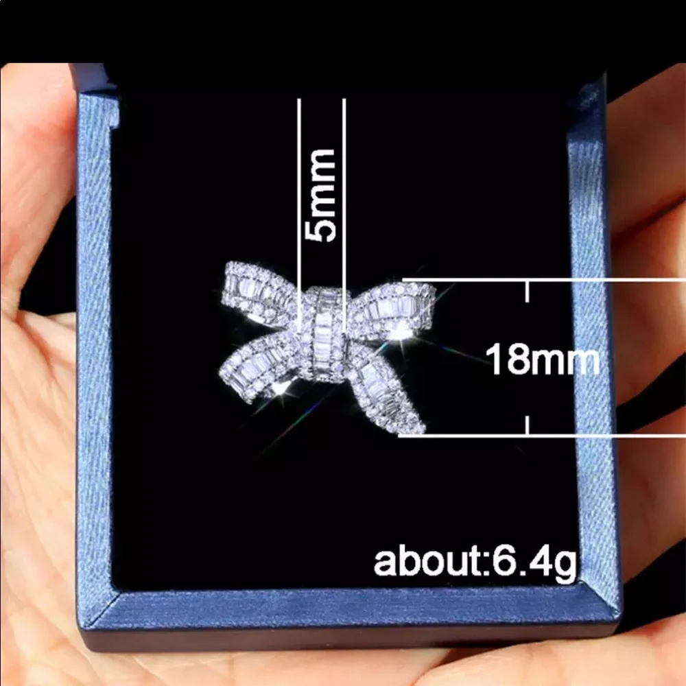 🌟Cute Sterling silver bow ring - Picture 4 of 4